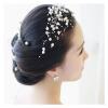 Faux Pearl Garland Decoration, Clear White, 100 Meters view 3