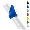 Keystone DIN Rail Bracket (35 mm), Mini Type, Blue view 2