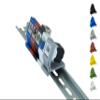 Keystone DIN Rail Bracket (35 mm), Mini Type, Blue view 4
