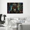KunstLoft "Cyber Simian Sentinel 1" Canvas Print, 60 x 40 cm, Landscape view 2