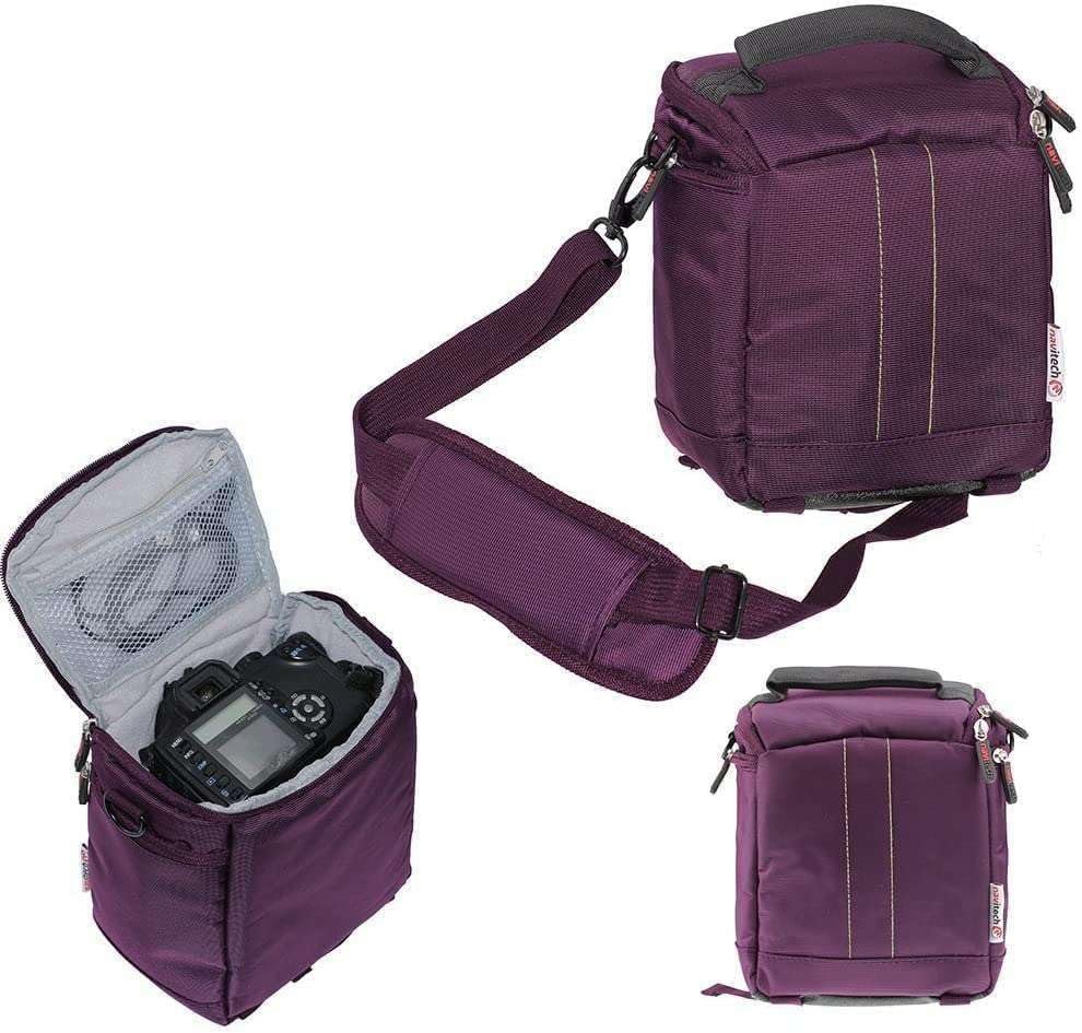 Navitech Purple DSLR Camera Bag Compatible with Olympus E-450