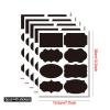 Colorful Chalkboard Labels: Round, Rectangular, and Heart-Shaped Stickers view 3