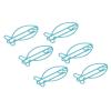 100 Fish-Shaped Metal Paper Clips for Document Organization view 1