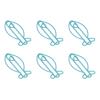100 Fish-Shaped Metal Paper Clips for Document Organization view 2