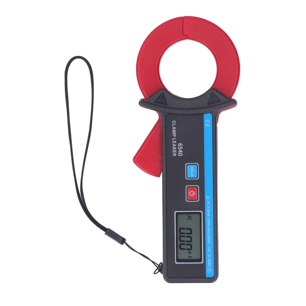 Leakage Current Clamp Meter, 40 mm Jaw Opening, Portable Digital Clamp Ammeter