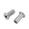 Nickel-Plated Iron Flat and Hex Nuts with Round-Head Sleeves, M8 × 22 mm, 50 Pieces view 3