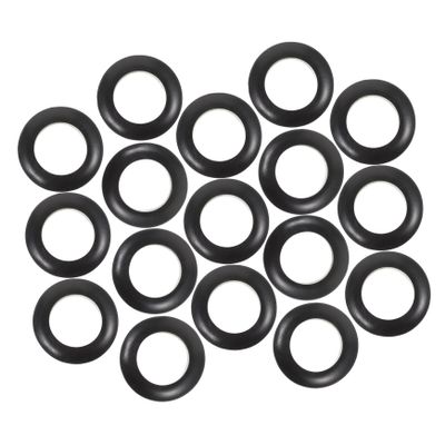 MUSISALY 50-Piece Black PVC Hole Plugs for Cable Protection, Double-Sided, for Electrical Devices and Various Wire Sizes