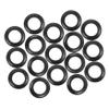 MUSISALY 50-Piece Black PVC Hole Plugs for Cable Protection, Double-Sided, for Electrical Devices and Various Wire Sizes view 1