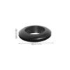 MUSISALY 50-Piece Black PVC Hole Plugs for Cable Protection, Double-Sided, for Electrical Devices and Various Wire Sizes view 2