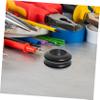 MUSISALY 50-Piece Black PVC Hole Plugs for Cable Protection, Double-Sided, for Electrical Devices and Various Wire Sizes view 3