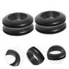 MUSISALY 50-Piece Black PVC Hole Plugs for Cable Protection, Double-Sided, for Electrical Devices and Various Wire Sizes view 4