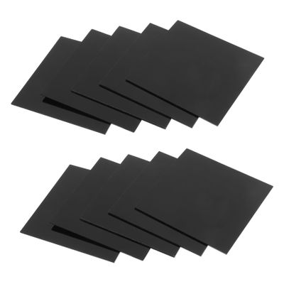 Black Acrylic Sheets, 10-Piece Set for Painting and Crafts