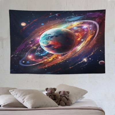 PAZZK Planet Wall Tapestry, Wall Hanging, 150 x 230 cm