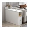 GLigeT Living Room Sofa Side Table, Narrow Side Cabinet with Drawer and Open Shelf, 25 x 80 x 55 cm view 1