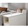 GLigeT Living Room Sofa Side Table, Narrow Side Cabinet with Drawer and Open Shelf, 25 x 80 x 55 cm view 3