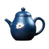 Chinese Purple Clay Teapot with Hand-Painted Lotus view 1