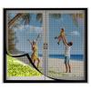 Black Mosquito Window Screen, 85 x 120 cm, Adhesive Mounting view 1