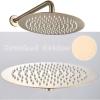 Brushed Gold Shower Mixer Faucet, Concealed Rain Shower Set, 10-Inch Shower Head view 4