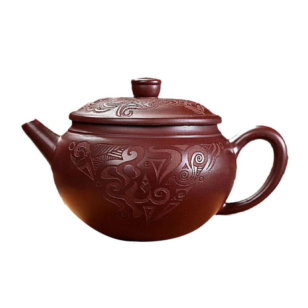 210 mL Handmade Purple Clay Gongfu Teapot