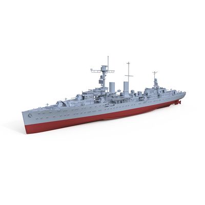 MRY-SFW SSC700508S 1/700 Military Model Kit German Emden Light Cruiser, Full Hull