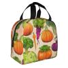 WURTON Reusable Lunch Bag with Fruit and Vegetable Print view 2