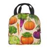 WURTON Reusable Lunch Bag with Fruit and Vegetable Print view 3