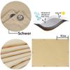 Waterproof Rectangular Sun Shade Sail 4.5 x 5.5 m, Light Gray view 2