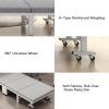 ISCBAFYX Folding Bed with Mattress, Portable Adult Bed with Adjustable Backrest view 4