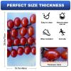 VAPOKF Round Red Tomato Kitchen Mat, Non-Slip, Washable view 2