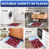 VAPOKF Round Red Tomato Kitchen Mat, Non-Slip, Washable view 4