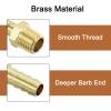 QUARKZMAN Brass Hose Barb Fittings, 6-Pack, 5/16" Barb x 1/4" NPT Male view 4