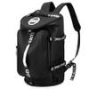 Sports Duffel Bag, 4-Way Waterproof Backpack with Shoe and Laptop Compartments, Black view 1