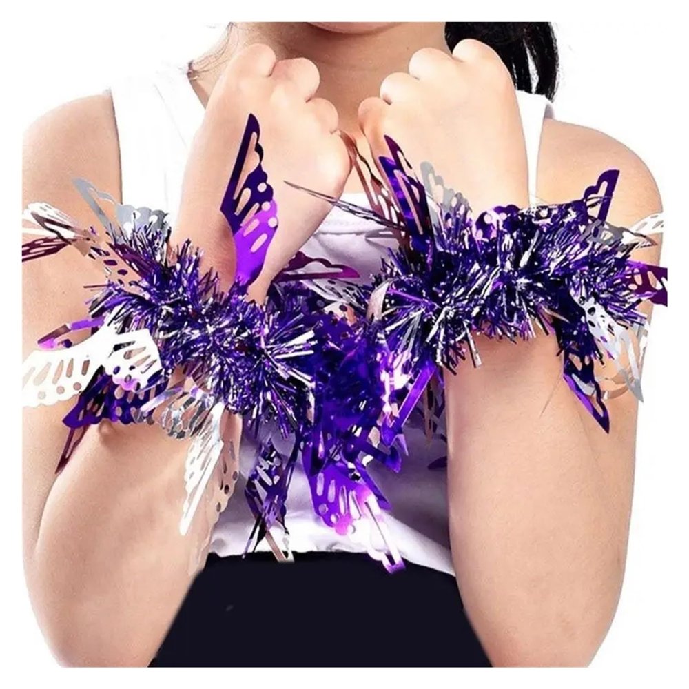 Sequin Dance Wrist Flower Bracelet, Stretchable, Color 02