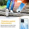 Pnakqil Case with Lanyard for Realme 8/8 Pro 4G, Clear Soft Silicone, Khaki view 4