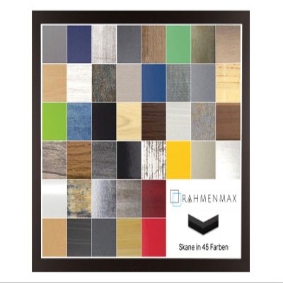 RahmenMax Skane Puzzle Frame, Picture & Poster Frame, 25.1 x 31.5 cm, Brown, Handmade with Anti-Reflective Acrylic Glazing