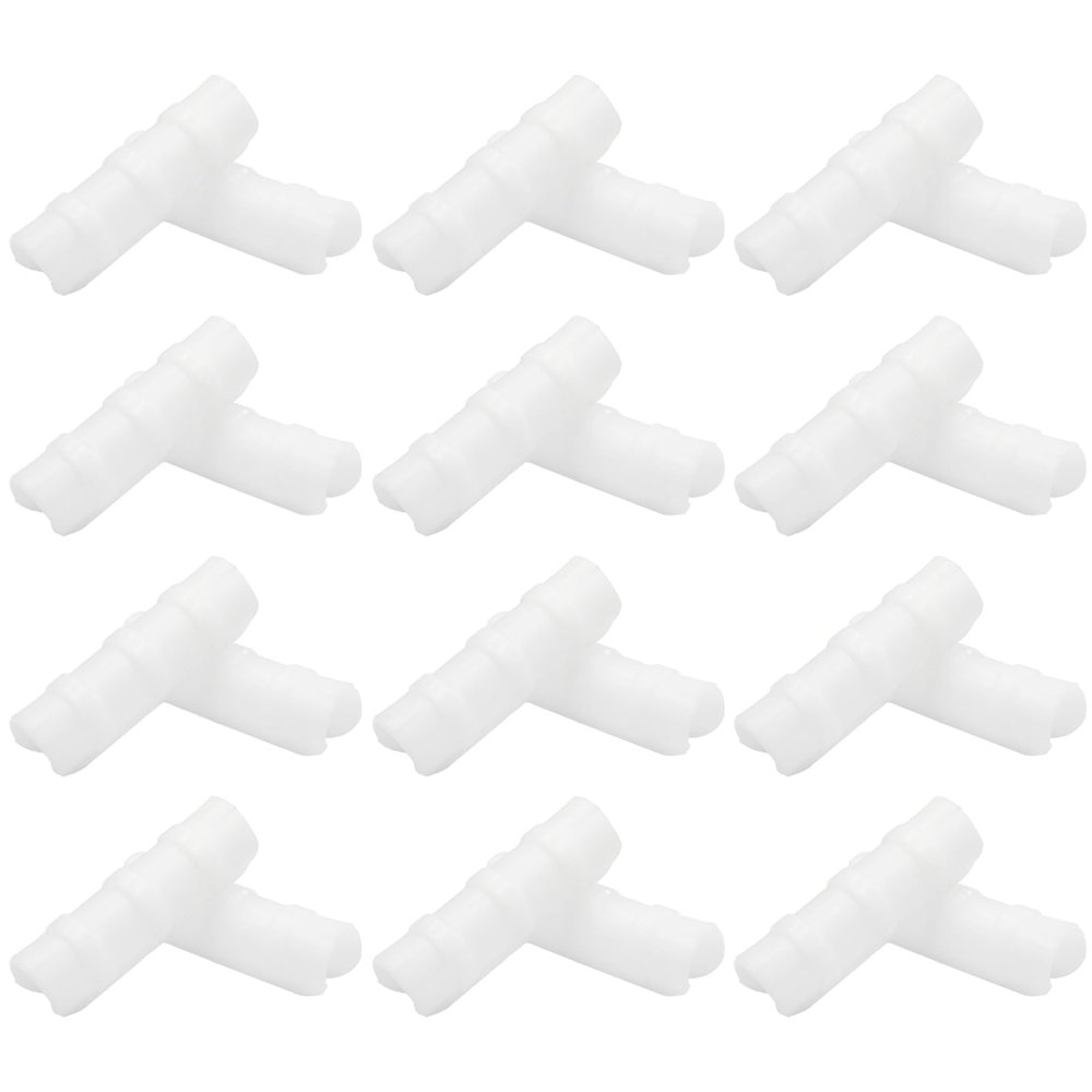 Jersvimc 24-Pack Greenhouse Clips, 2.2 cm PVC Clamps, White