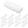 Jersvimc 24-Pack Greenhouse Clips, 2.2 cm PVC Clamps, White view 2