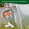 Jersvimc 24-Pack Greenhouse Clips, 2.2 cm PVC Clamps, White view 3