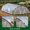 Jersvimc 24-Pack Greenhouse Clips, 2.2 cm PVC Clamps, White view 4