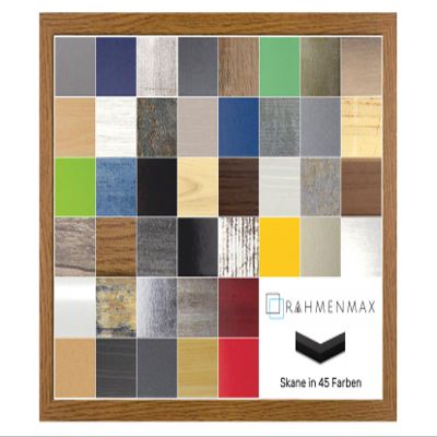 RahmenMax Skane Puzzle and Poster Frame 18 x 24 in, Rustic Oak Look, Handmade, with Anti-Glare Acrylic