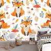 Art Bohemian Cartoon Fox Photo Wallpaper, 400 x 280 cm, Nonwoven 3D Wall Mural view 3