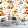 Art Bohemian Cartoon Fox Photo Wallpaper, 400 x 280 cm, Nonwoven 3D Wall Mural view 4