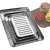 LIGUOYI Stainless Steel Baking Sheet with Cooling Rack, Tongs and Brush, Nonstick, 270 x 210 mm view 3