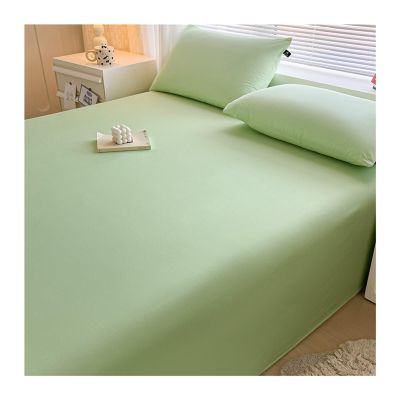 Luxury 100% Cotton Flat Sheet, No Elastic, Leaf Green, 90 x 98 in