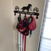 Wall-Mounted Dog Collar Holder & Key Rack view 2