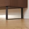 HEVVA 1x Luxembourg Furniture Leg, 20 cm High (25 cm Deep, Black) view 4