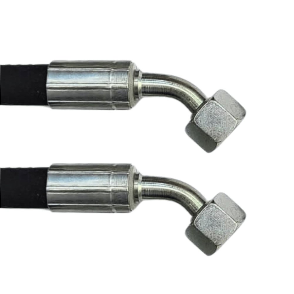 Hydraulic Hose 300 mm 1SN DN10 | G3/8" Thread | DKR45-DKR45 | 180 bar Rated Pressure