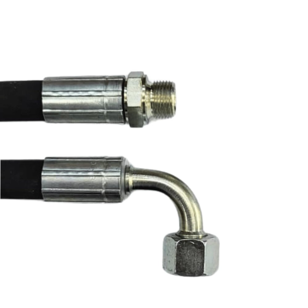 Hydraulic Hose 6800 mm 1SN DN10 | G3/8" Thread | AGR - DKR90 | Rated Pressure 180 bar