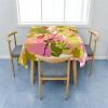 Morbuy Square Tablecloth, 3D Painting Style, Wipeable, Lotus Effect, Khaki, 100 x 100 cm view 2