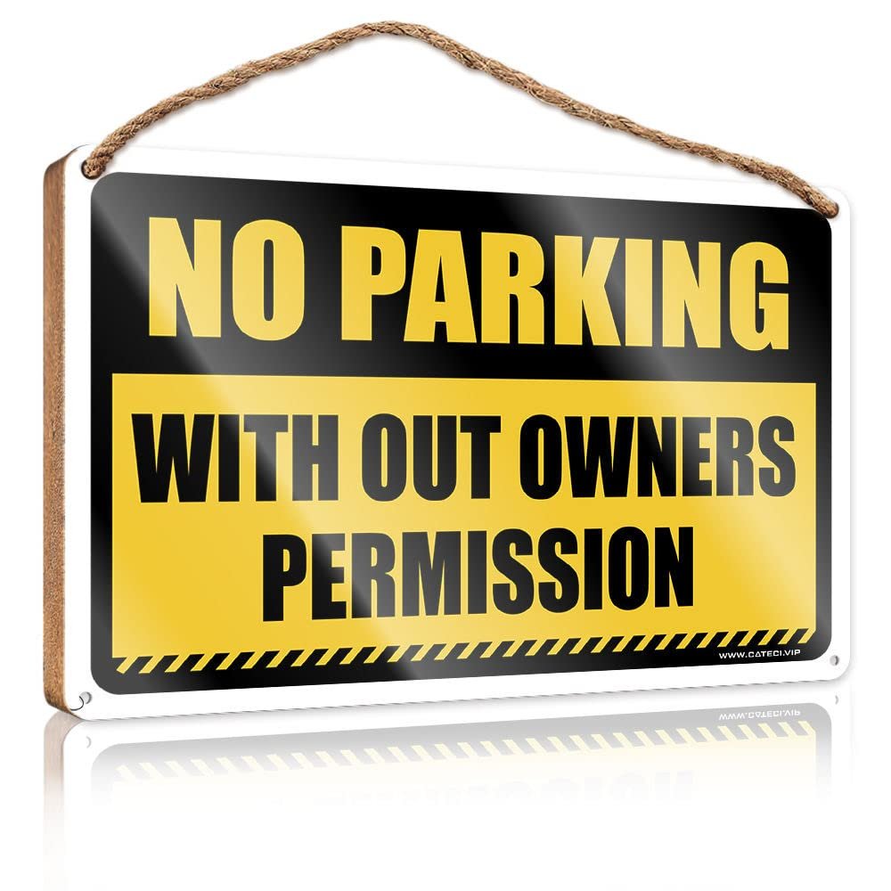 Funny Bathroom Decor "No Trespassing With Out Owners Permission," Wooden Sign, Mancave Decor, 15 x 28 cm